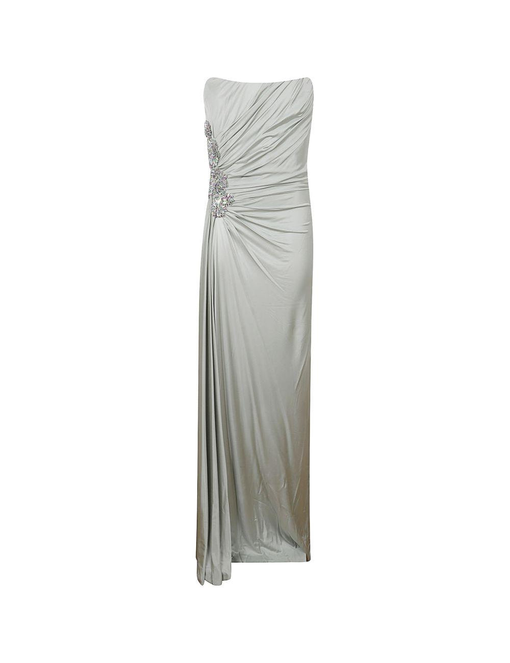 Abito lungo Corinne in verde menta Costarellos - donna 