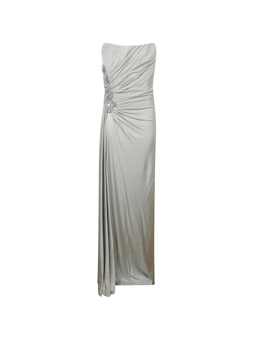 Abito lungo Corinne in verde menta Costarellos - donna 