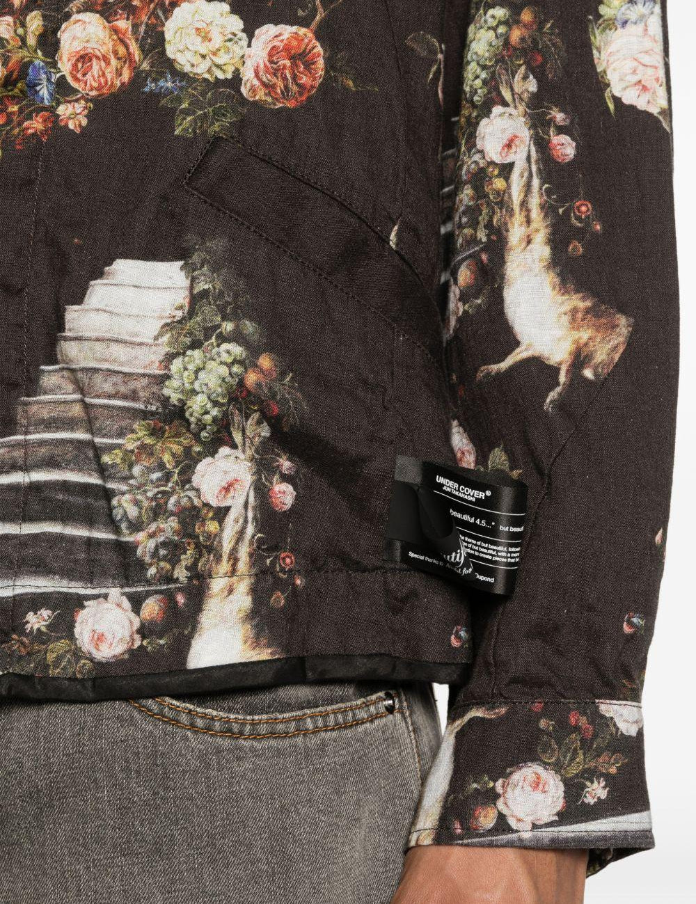 Bomber a fiori multicolore Undercover - uomo 