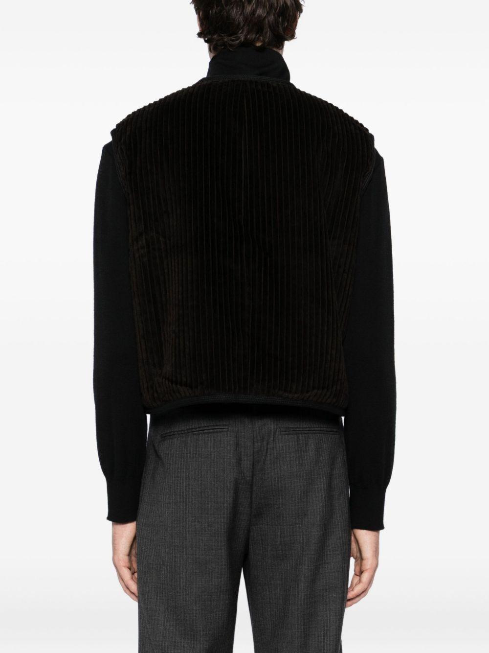 Gilet in cotone in nero Our legacy - uomo 