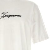 T-shirt con logo in bianco Jacquemus - unisex 