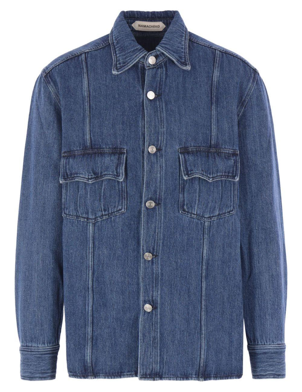 Camicia denim Han in blu Namacheko - uomo 