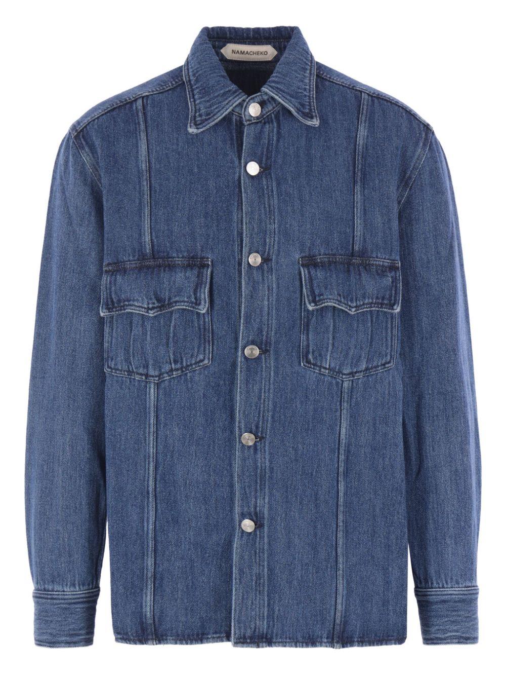 Camicia denim Han in blu Namacheko - uomo 
