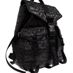 Zaino Trapuntato re-tech in nero Ganni - donna 