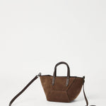 Borsa a tracolla BC Duo mini in marrone Brunello Cucinelli - donna 