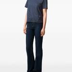 T-shirt Ami de Coeur a righe in blu Ami paris - donna 
