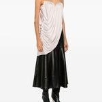 Top con ruches in avorio Giuseppe di morabito - donna 