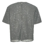 T-shirt con decorazione in grigio Rotate - donna 