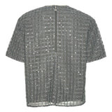 T-shirt con decorazione in grigio Rotate - donna 