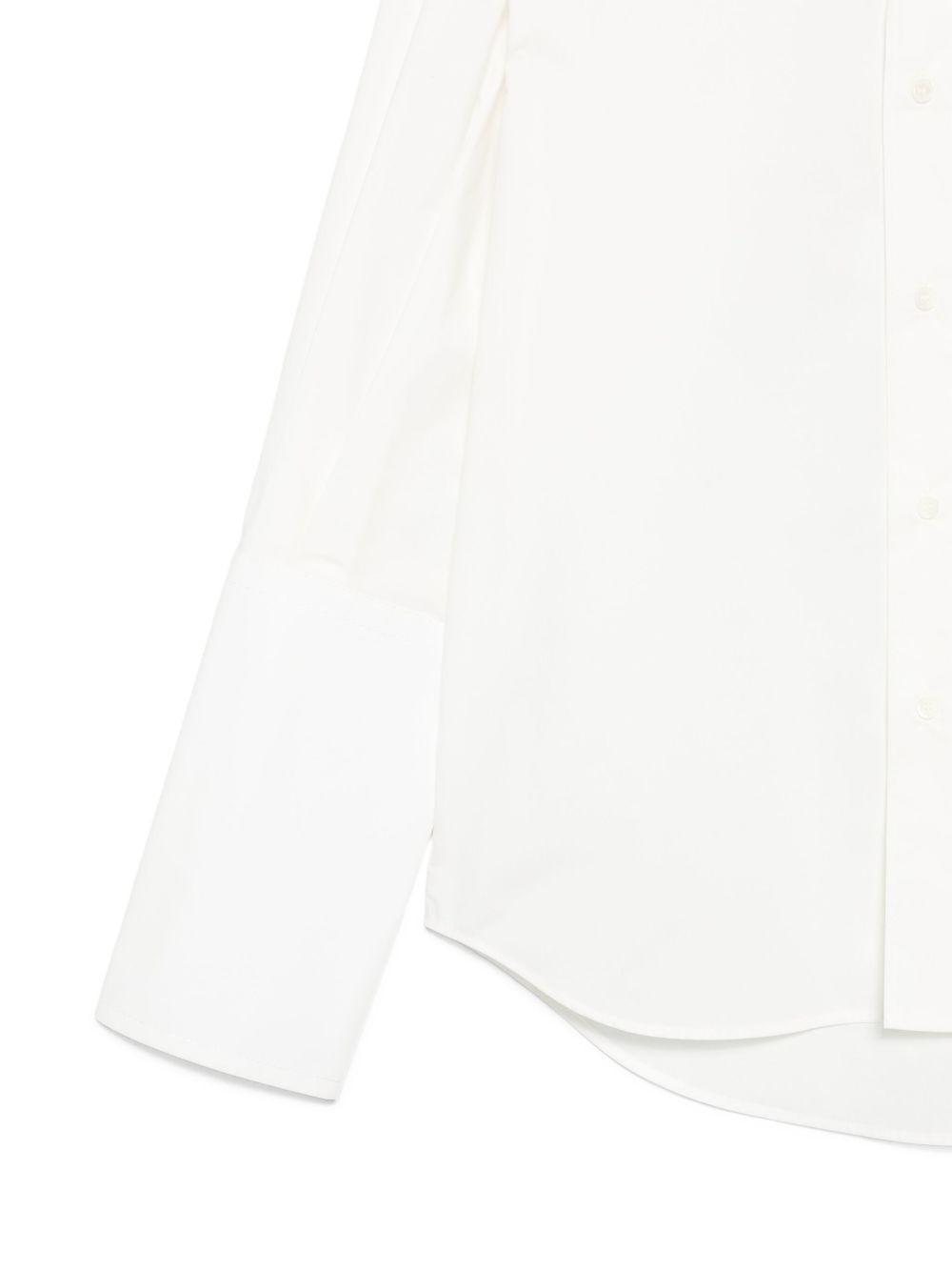Camicia a maniche lunghe in bianco Mm6 maison margiela - donna 