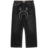Jeans con applicazione in blu Bape - uomo 