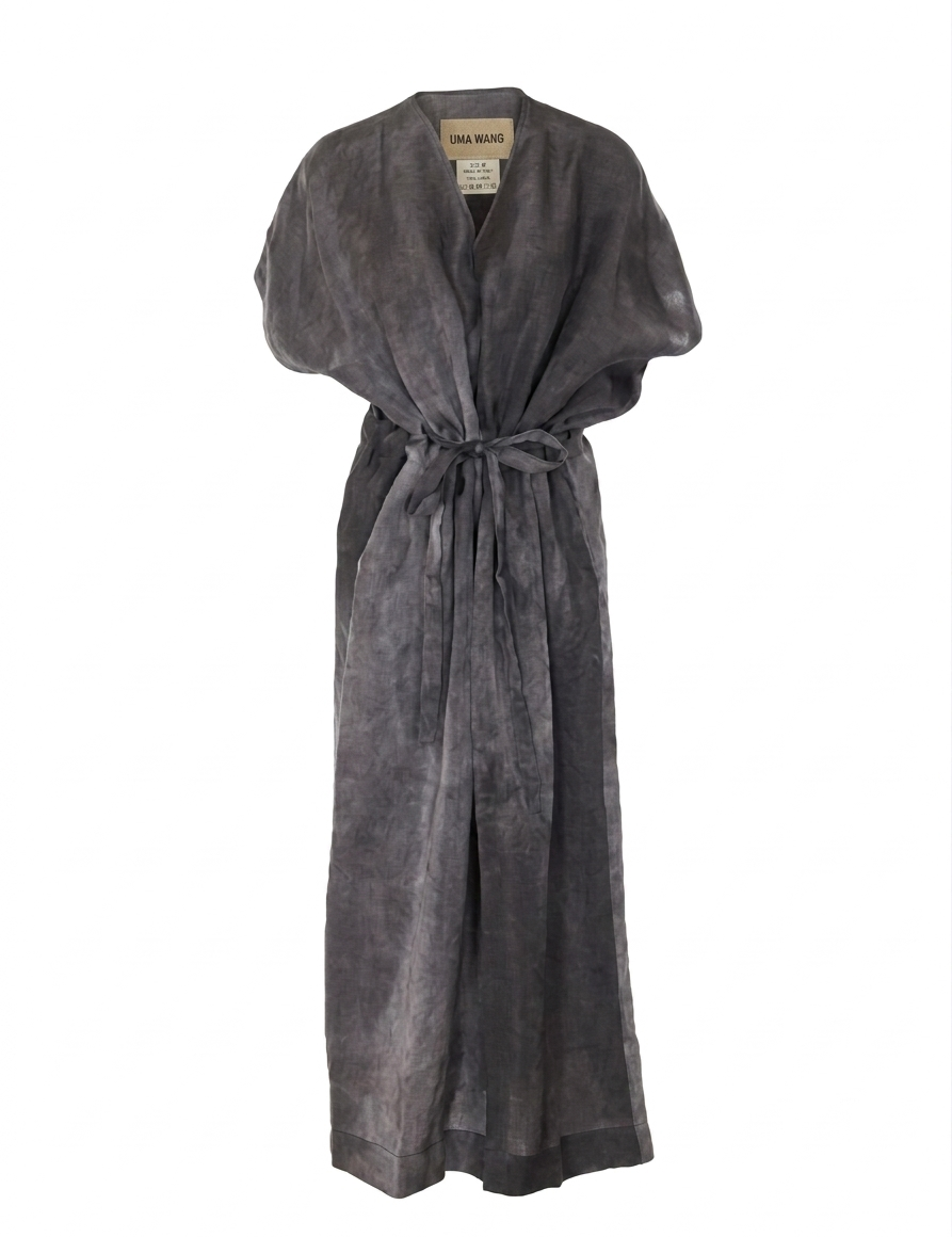 Abito lungo Acre con coulisse in blu Uma Wang - donna 