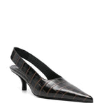Décolleté slingback in marrone cocco toteme - donna 