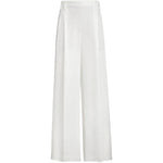 Pantaloni a gamba ampia in bianco Brunello cucinelli - donna 