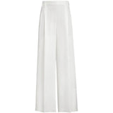 Pantaloni a gamba ampia in bianco Brunello cucinelli - donna 