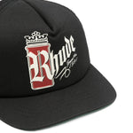Cappello da camion con logo e grafica in nero Rhude - uomo 