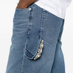 Jeans con risvolto in blu Simone rocha - donna 