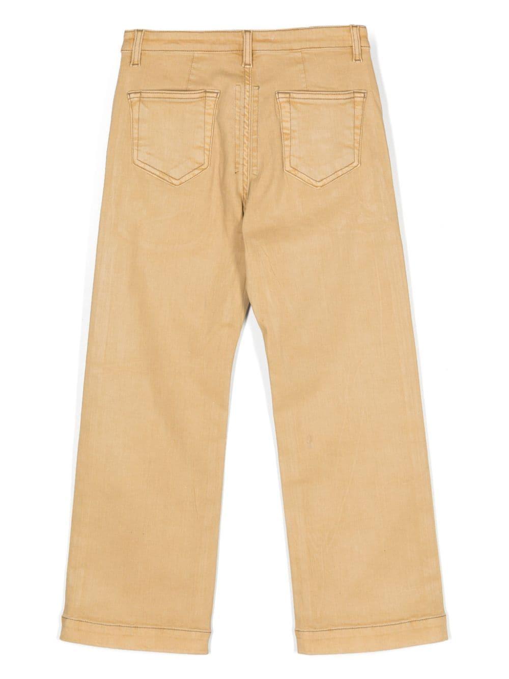 Jeans chino a gambata dritta in giallo - bambini 