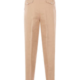 Pantaloni plissé in beige Brunello cucinelli - donna 