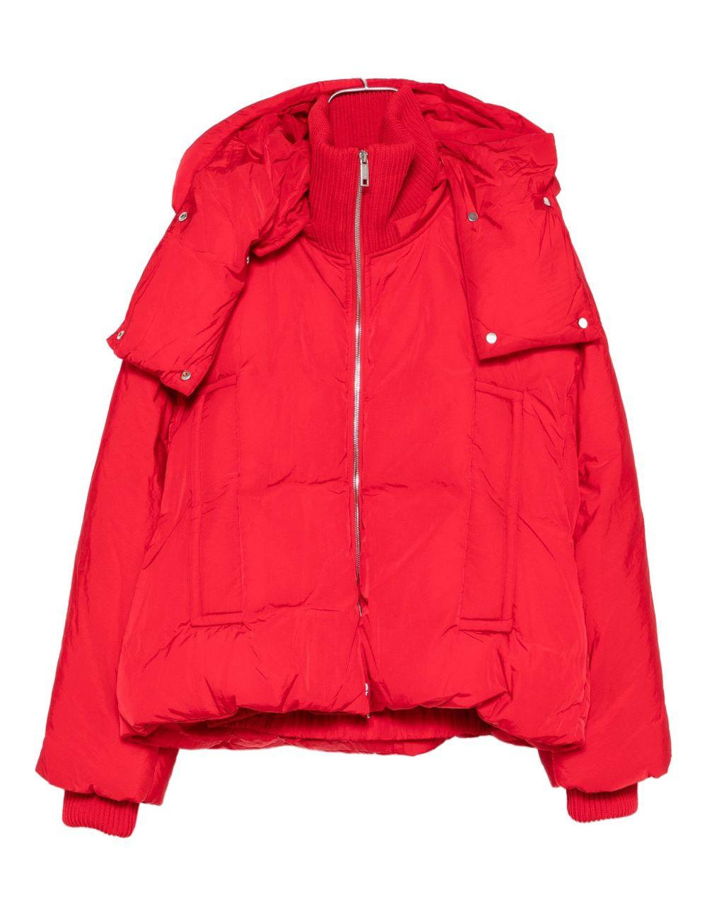 Piumino corto antigoccia glizia in rosso Maxmara sportmax - donna 