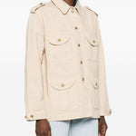 Giacca sahariana in denim beige BLAZÉ MILANO - donna 