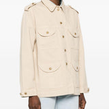 Giacca sahariana in denim beige BLAZÉ MILANO - donna 