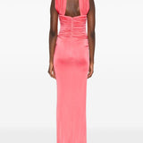 Abito da sera con scollo a cuore in rosa The new arrivals ilkyaz ozel - donna 