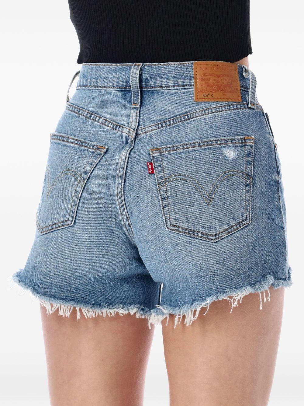 Pantaloncini sfrangiati 501® curve in blu Levi's - donna 