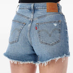 Pantaloncini sfrangiati 501® curve in blu Levi's - donna 