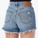 Pantaloncini sfrangiati 501® curve in blu Levi's - donna 