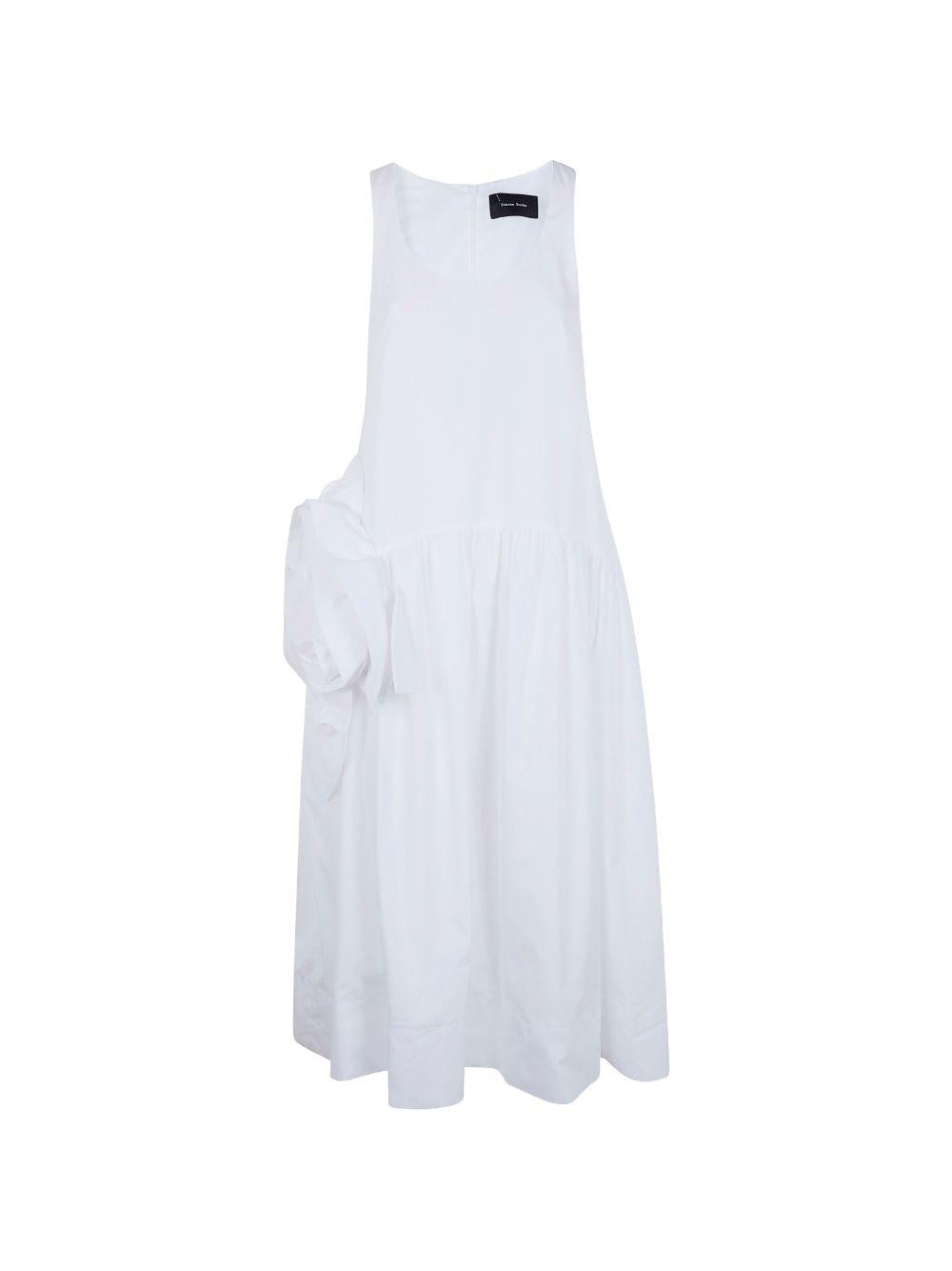 Abito midi smanicato in bianco Simone Rocha - donna 