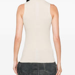 Canotta a coste  in beige Rick owens - donna 