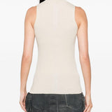 Canotta a coste  in beige Rick owens - donna 