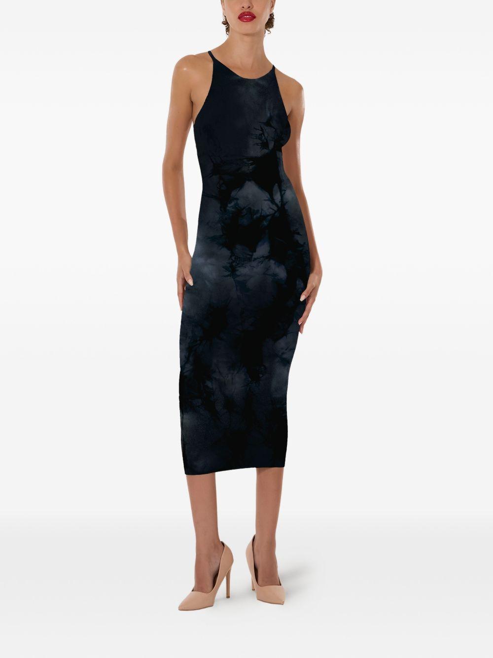 Abito con fantasia tie dye in blu Wolford - donna 