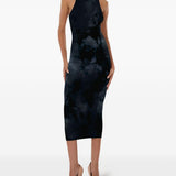 Abito con fantasia tie dye in blu Wolford - donna 