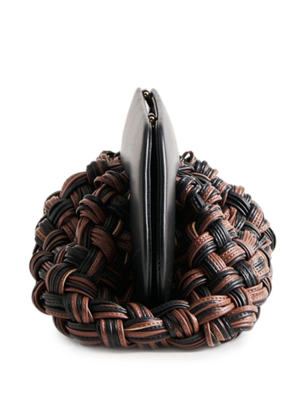Borsa bios con design intrecciato in marrone Themoirè - donna 