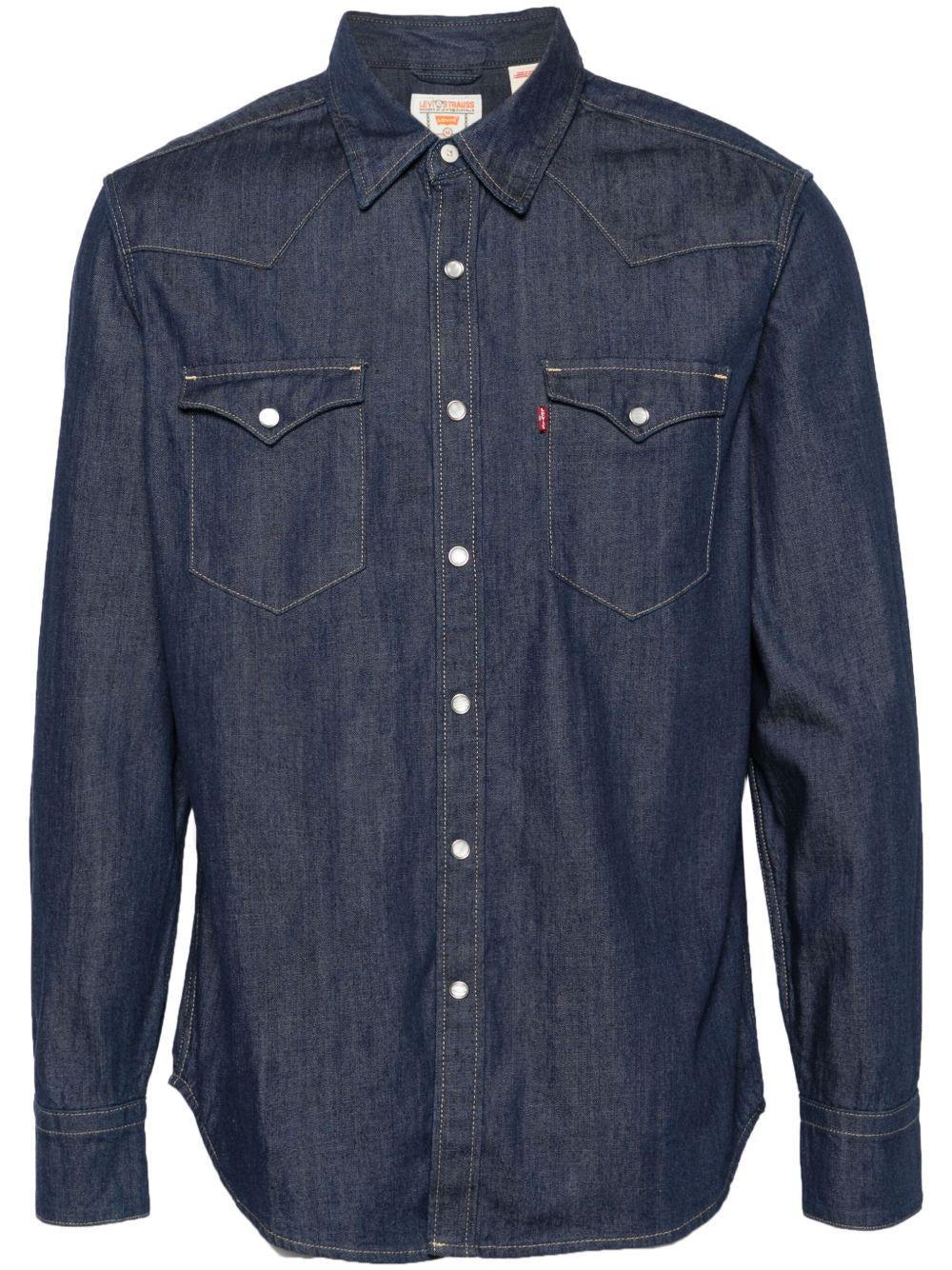 Camicia denim Western in blu Levi's - uomo 