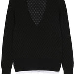 Maglione con scollo a v in blu Sapio - uomo 