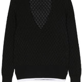 Maglione con scollo a v in blu Sapio - uomo 