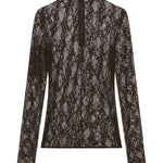 Top a collo alto in nero Courrèges - donna 