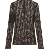 Top a collo alto in nero Courrèges - donna 