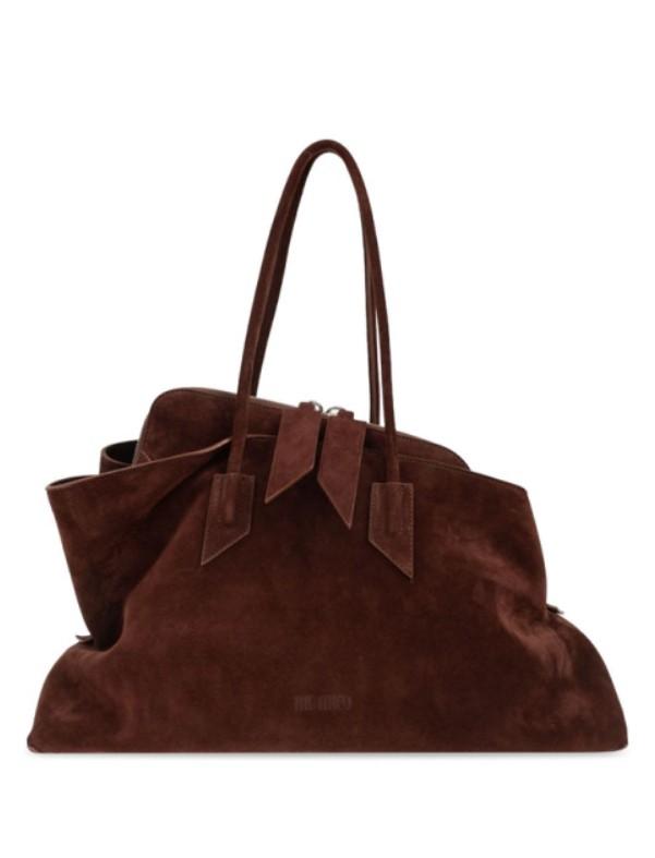 Borsa la passeggiata medium in marrone The Attico - donna 