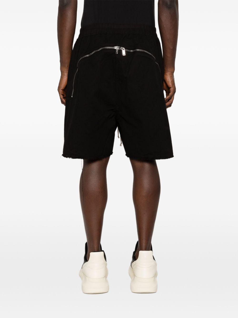 Shorts con coulisse in nero Rick owens drkshdw - uomo 