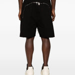 Shorts con coulisse in nero Rick owens drkshdw - uomo 