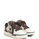 Sneakers MA-1 in bianco e marrone 