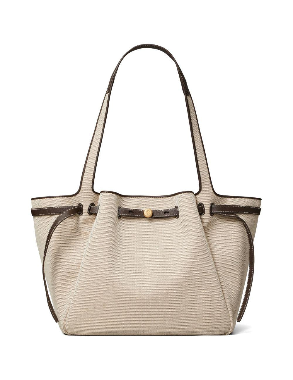 Borsa tote romy in beige Tory burch - donna 