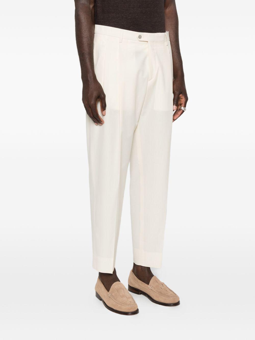Pantaloni affusolati con pieghe in beige Briglia 1949 - uomo 
