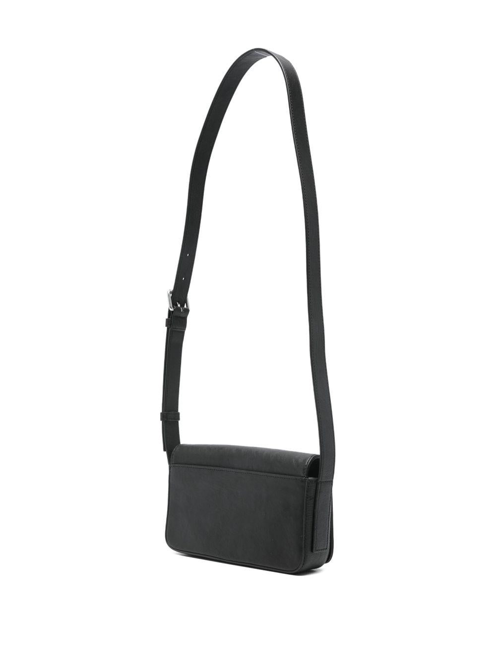 Borsa a tracolla con logo in rilievo in nero Alexander wang  - donna 