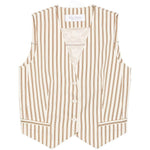 Gilet Fauno in beige e bianco Max Mara - donna 