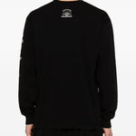 T-shirt a maniche lunghe  in nero Yohji yamamoto - uomo 